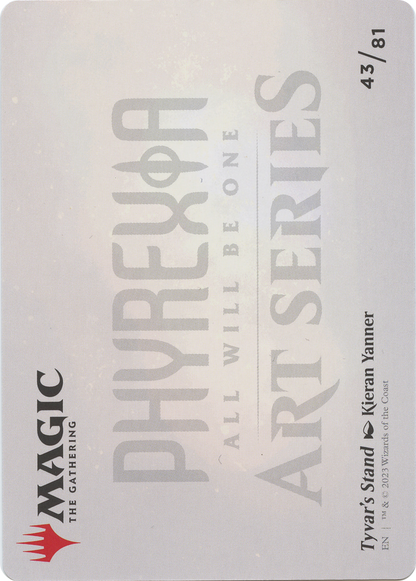 Tyvar's Stand // Tyvar's Stand (AONE-043) - Phyrexia: All Will Be One Art Series (Borderless) Foil