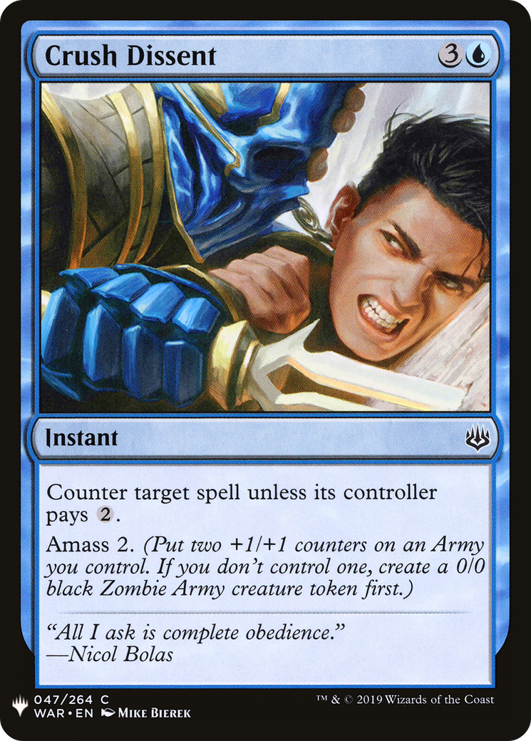 Crush Dissent (LIST-047) - The List