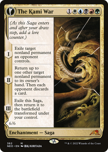 The Kami War (Showcase) (NEO-362) - Kamigawa: Neon Dynasty: (Showcase, fandfc) Foil