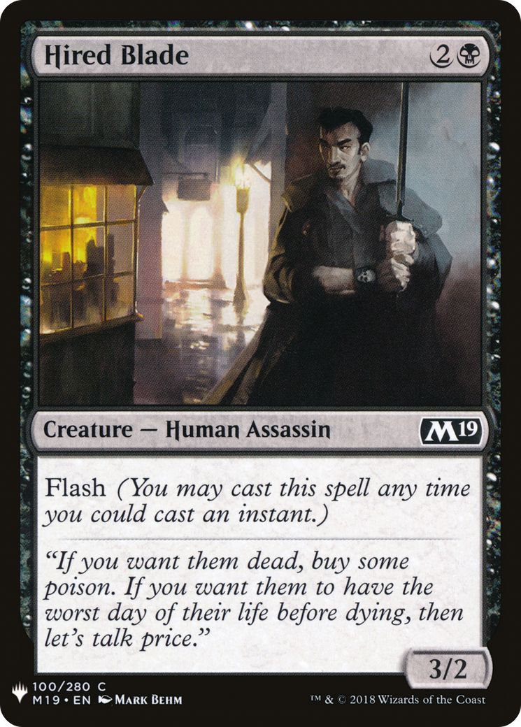 Hired Blade (LIST-100) - The List