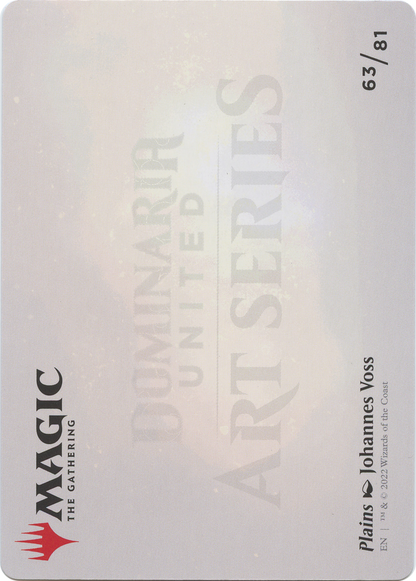 Plains // Plains (ADMU-063) - Dominaria United Art Series (Borderless) Foil