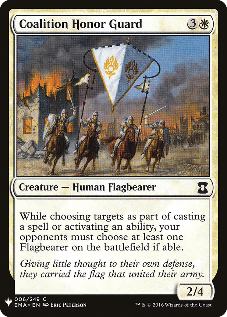 Coalition Honor Guard (LIST-006) - The List