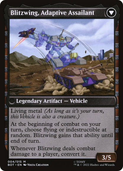 Blitzwing, Cruel Tormentor (BOT-004) - Transformers: (convertdfc) Foil
