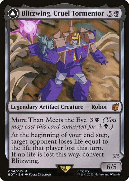 Blitzwing, Cruel Tormentor (BOT-004) - Transformers: (convertdfc)