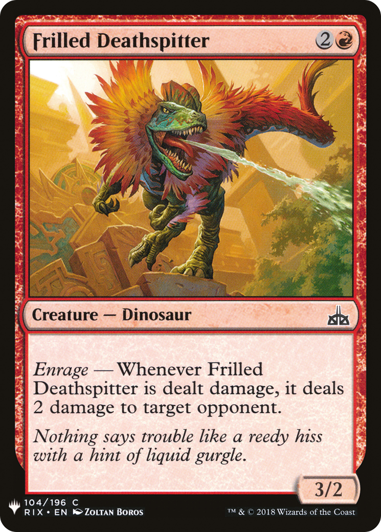 Frilled Deathspitter (LIST-104) - The List
