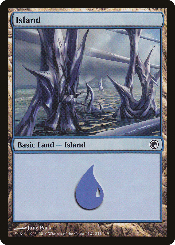 Island (234) (SOM-234) - Scars of Mirrodin Foil