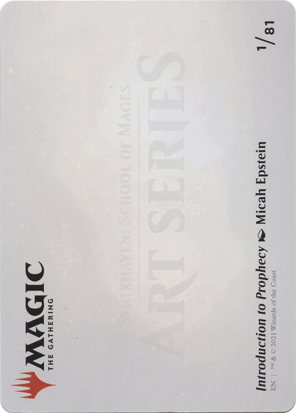 Introduction to Prophecy // Introduction to Prophecy (ASTX-001) - Strixhaven Art Series (Borderless)