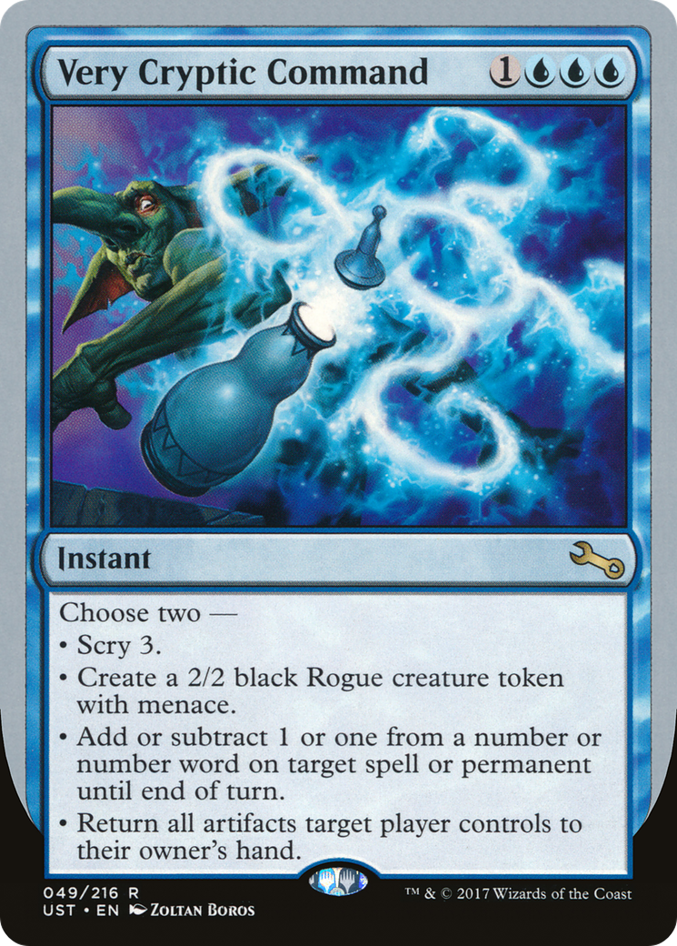 Very Cryptic Command (F) (UST-049) - Unstable