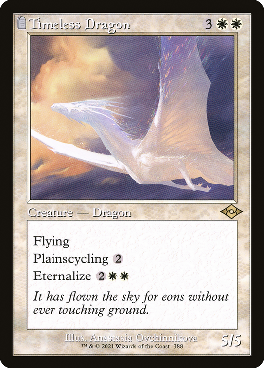 Timeless Dragon (MH2-388) - Modern Horizons 2: (tombstone) Foil