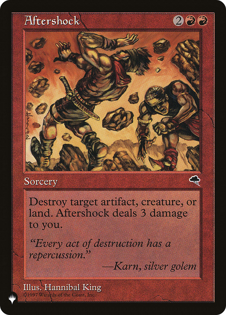 Aftershock (LIST-TMP-160) - The List