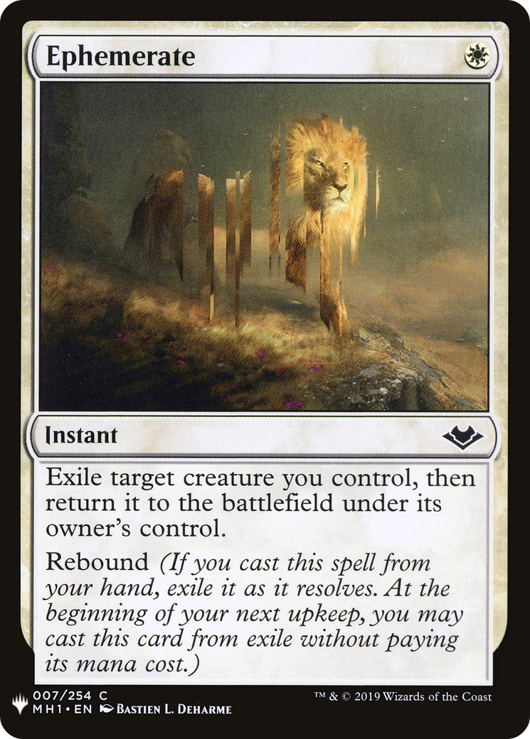 Ephemerate (LIST-007) - The List