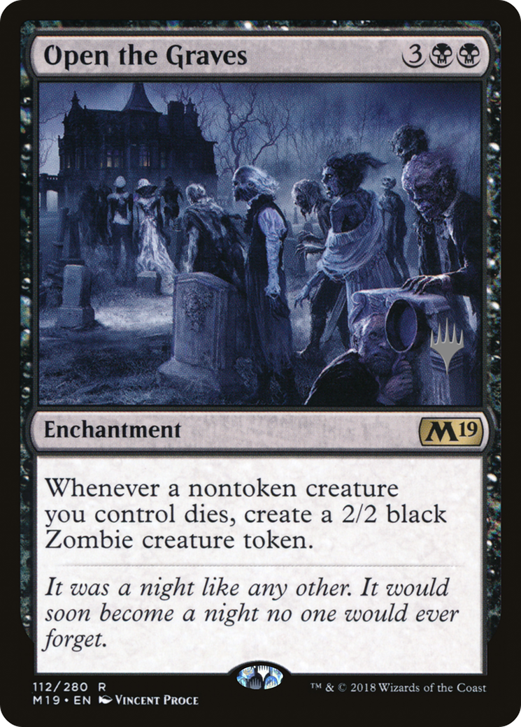 Open the Graves (PPZNR-112) - Core Set 2019 Promos