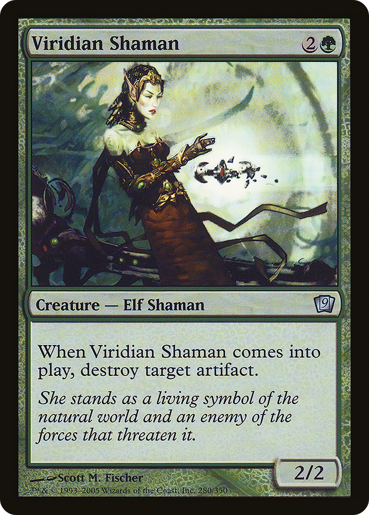Viridian Shaman (9ED-280★) - 9th Edition Foil