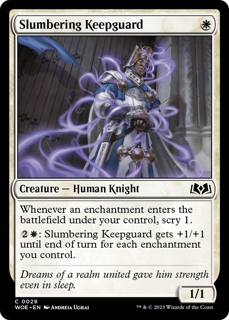 Slumbering Keepguard (WOE-029) - Wilds of Eldraine Foil