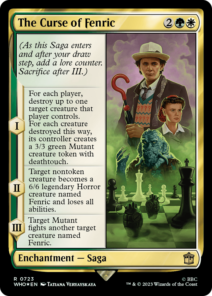 The Curse of Fenric (Surge Foil) (WHO-723) - Doctor Who Foil