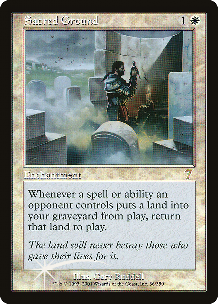 Sacred Ground (7ED-36★) - 7th Edition