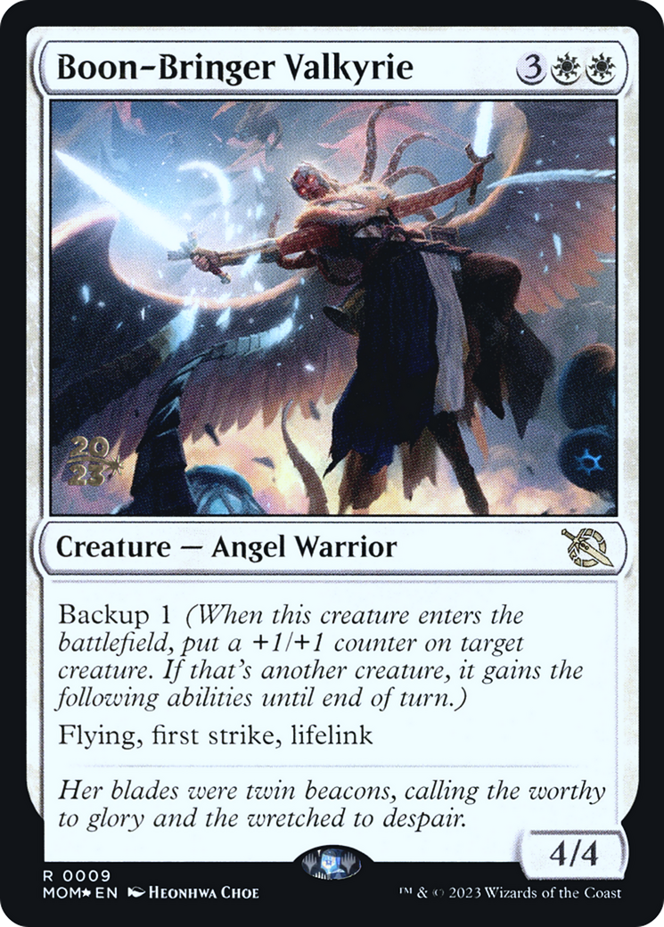 Boon-Bringer Valkyrie (PRE-09S) - March of the Machine Promos Foil