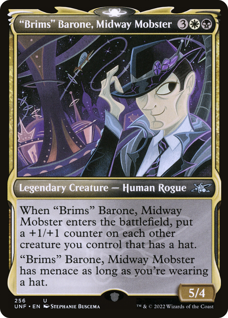 "Brims" Barone, Midway Mobster (Showcase) (UNF-256) - Unfinity: (Showcase)