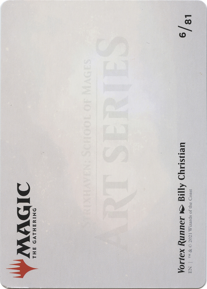 Vortex Runner // Vortex Runner (ASTX-006) - Strixhaven Art Series (Borderless)