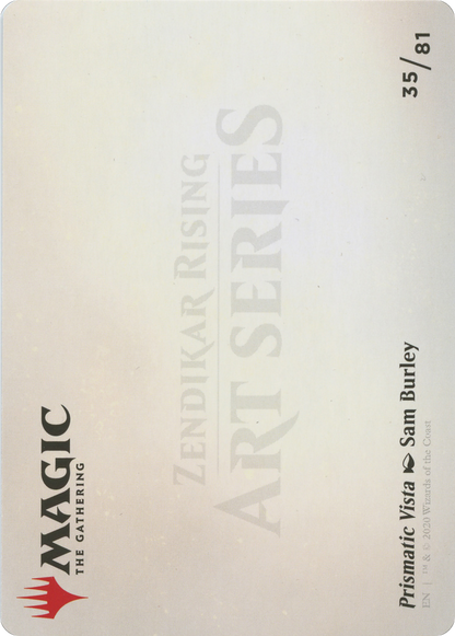 Prismatic Vista // Prismatic Vista (AZNR-035) - Zendikar Rising Art Series (Borderless)
