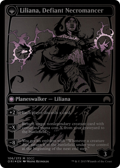 Liliana, Heretical Healer (SDCC 2015 Exclusive) (MEDIA-106) - San Diego Comic-Con 2015: (originpwdfc) Foil