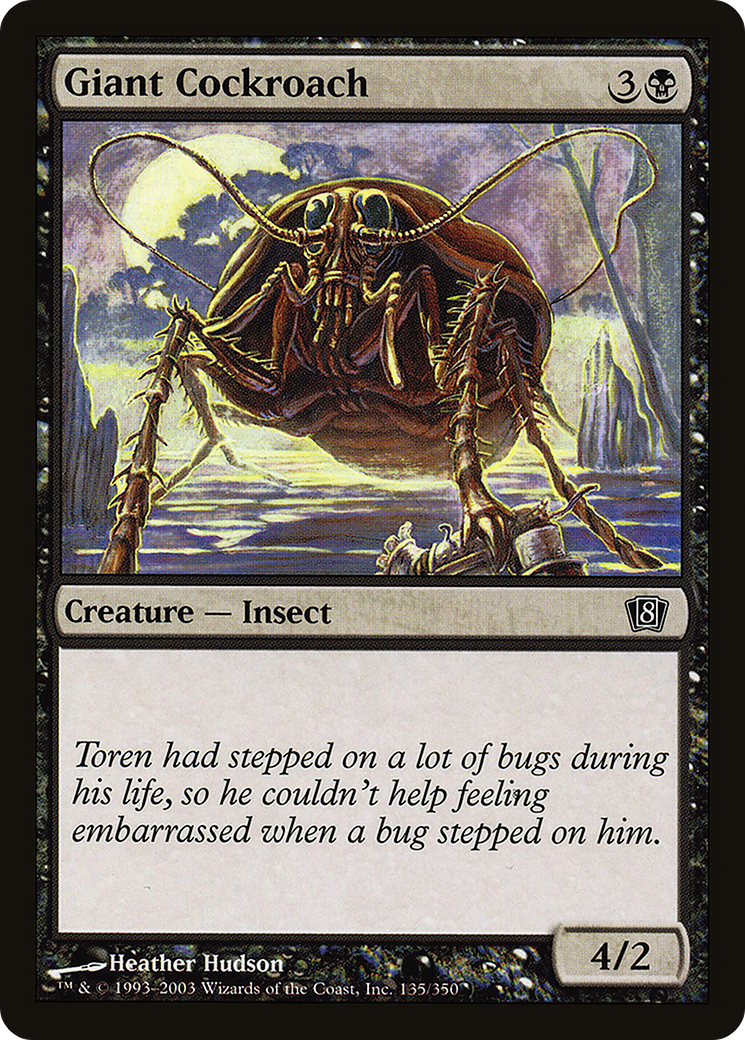 Giant Cockroach (8ED-135★) - 8th Edition