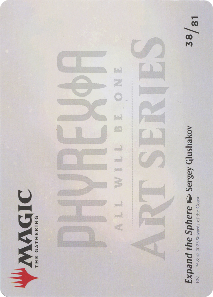 Expand the Sphere // Expand the Sphere (AONE-038) - Phyrexia: All Will Be One Art Series (Borderless)