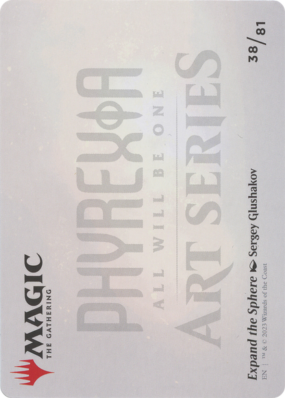 Expand the Sphere // Expand the Sphere (AONE-038) - Phyrexia: All Will Be One Art Series (Borderless) Foil
