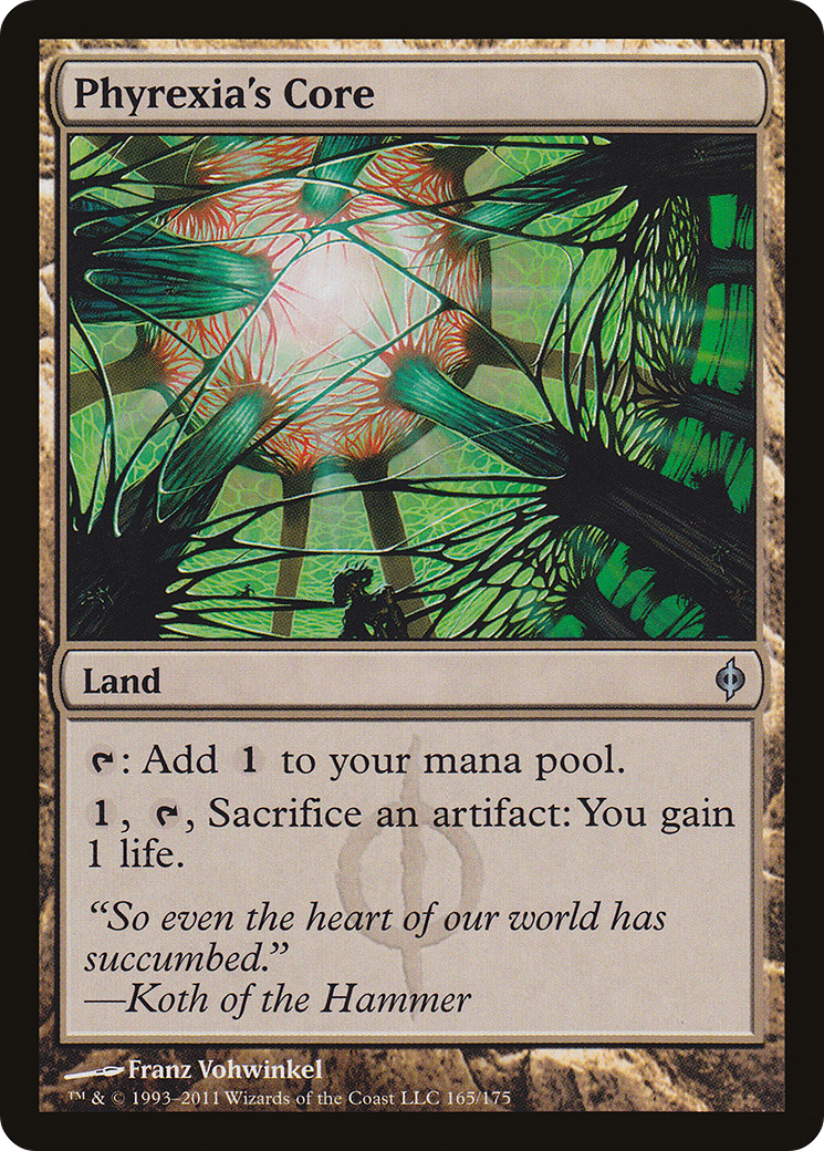 Phyrexia's Core (NPH-165) - New Phyrexia Foil