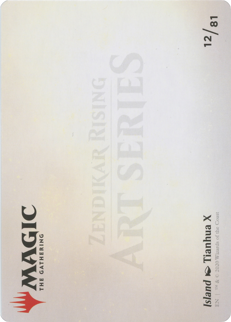 Island // Island (AZNR-012) - Zendikar Rising Art Series (Borderless)