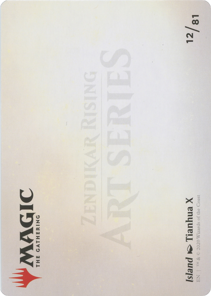 Island // Island (AZNR-012) - Zendikar Rising Art Series (Borderless)