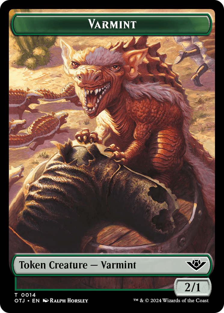 Varmint (TOTJ-014) - Outlaws of Thunder Junction Tokens