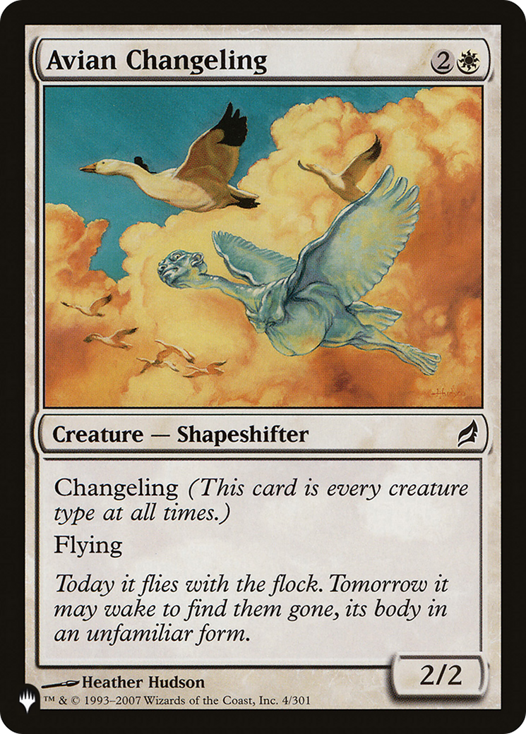 Avian Changeling (LIST-4/301) - The List