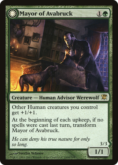 Mayor of Avabruck (ISD-193) - Innistrad: (Double Faced Transform)