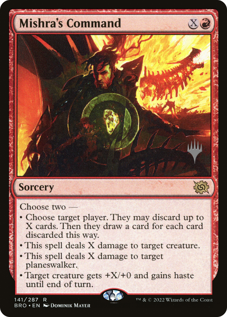 Mishra's Command (PPBRO-141) - The Brothers' War Promos