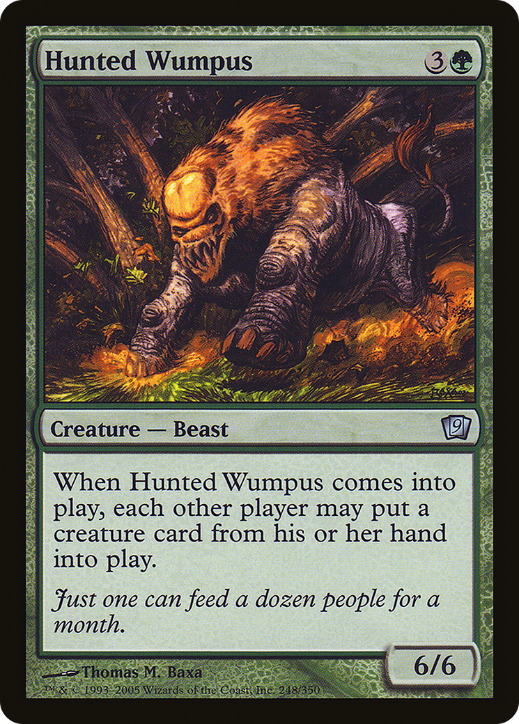 Hunted Wumpus (9ED-248★) - 9th Edition Foil