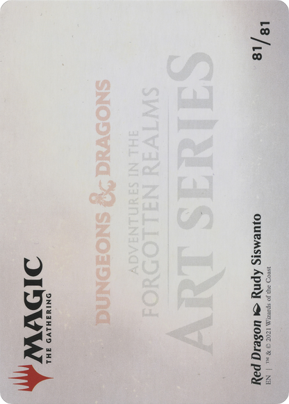 Red Dragon // Red Dragon (AAFR-081) - Adventures in the Forgotten Realms Art Series (Borderless)