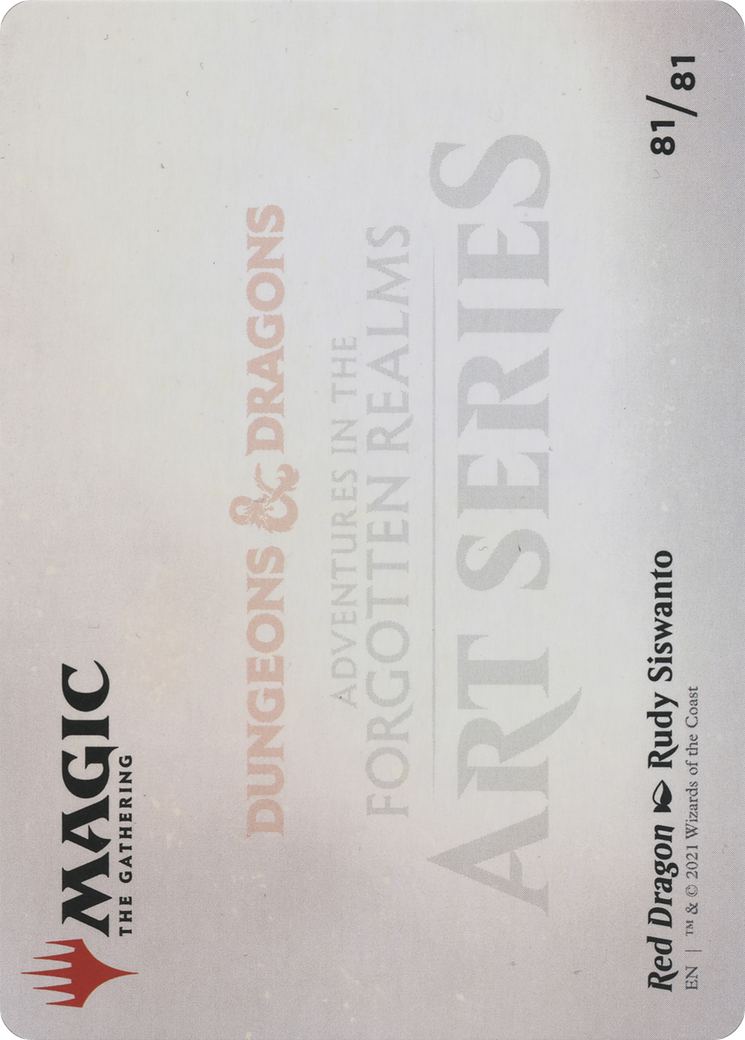 Red Dragon // Red Dragon (AAFR-081) - Adventures in the Forgotten Realms Art Series (Borderless) Foil