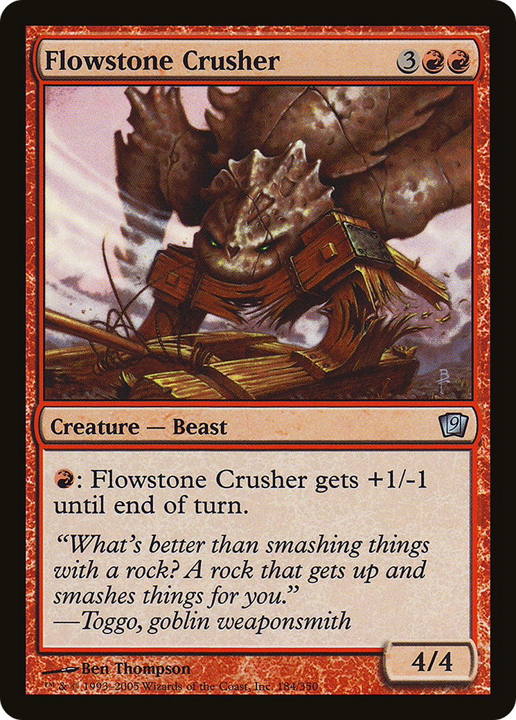 Flowstone Crusher (9ED-184★) - 9th Edition