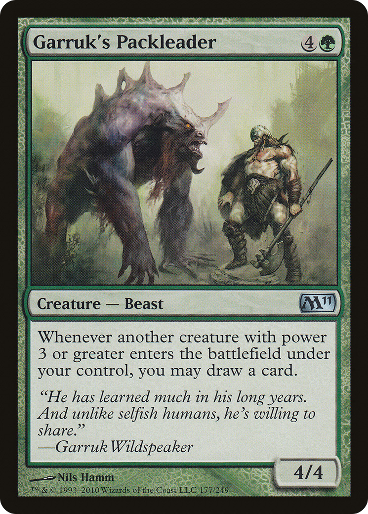 Garruk's Packleader (M11-177) - Magic 2011