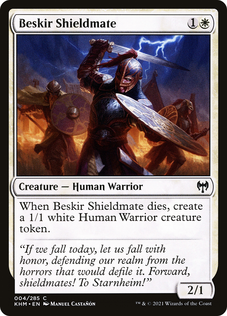 Beskir Shieldmate (KHM-004) - Kaldheim Foil