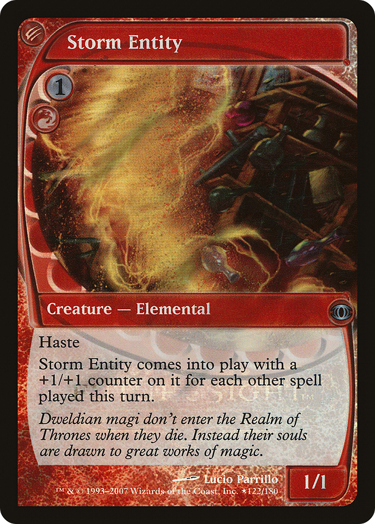 Storm Entity (LARP-122) - Future Sight Promos Foil