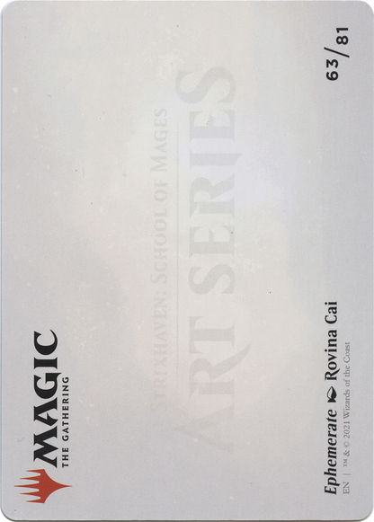 Ephemerate // Ephemerate (ASTX-063) - Strixhaven Art Series (Borderless) Foil