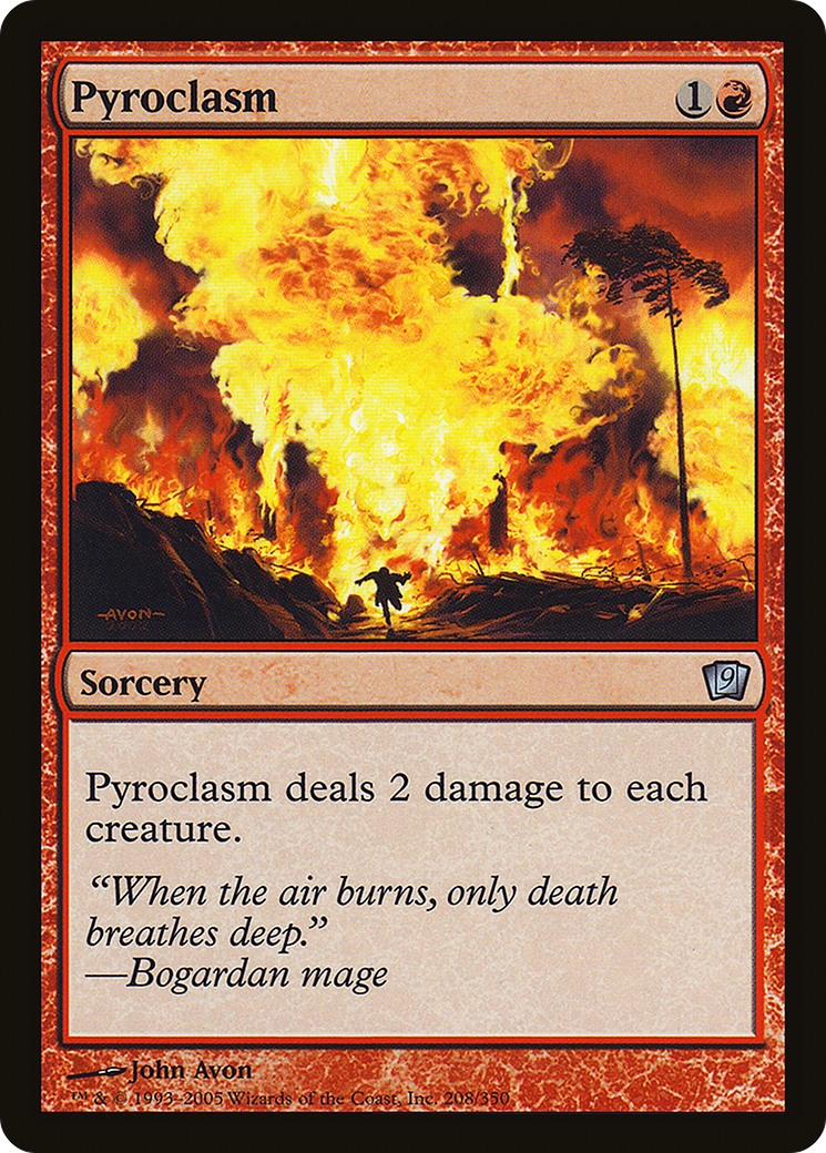 Pyroclasm (9ED-208★) - 9th Edition