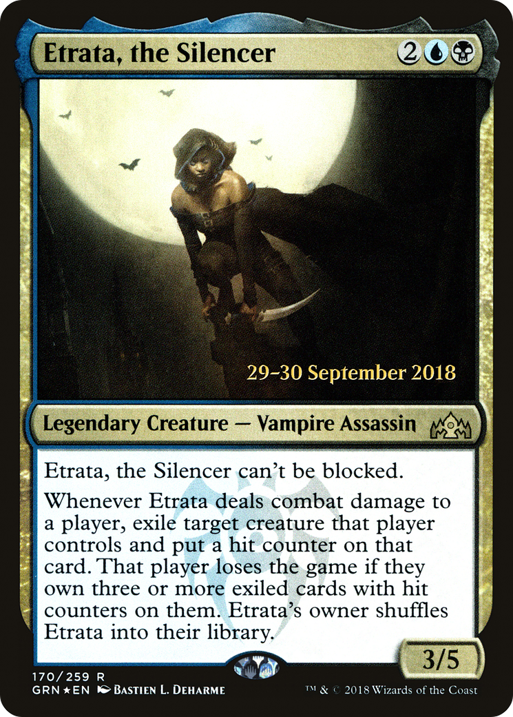 Etrata, the Silencer (PRE-170) - Guilds of Ravnica Promos Foil