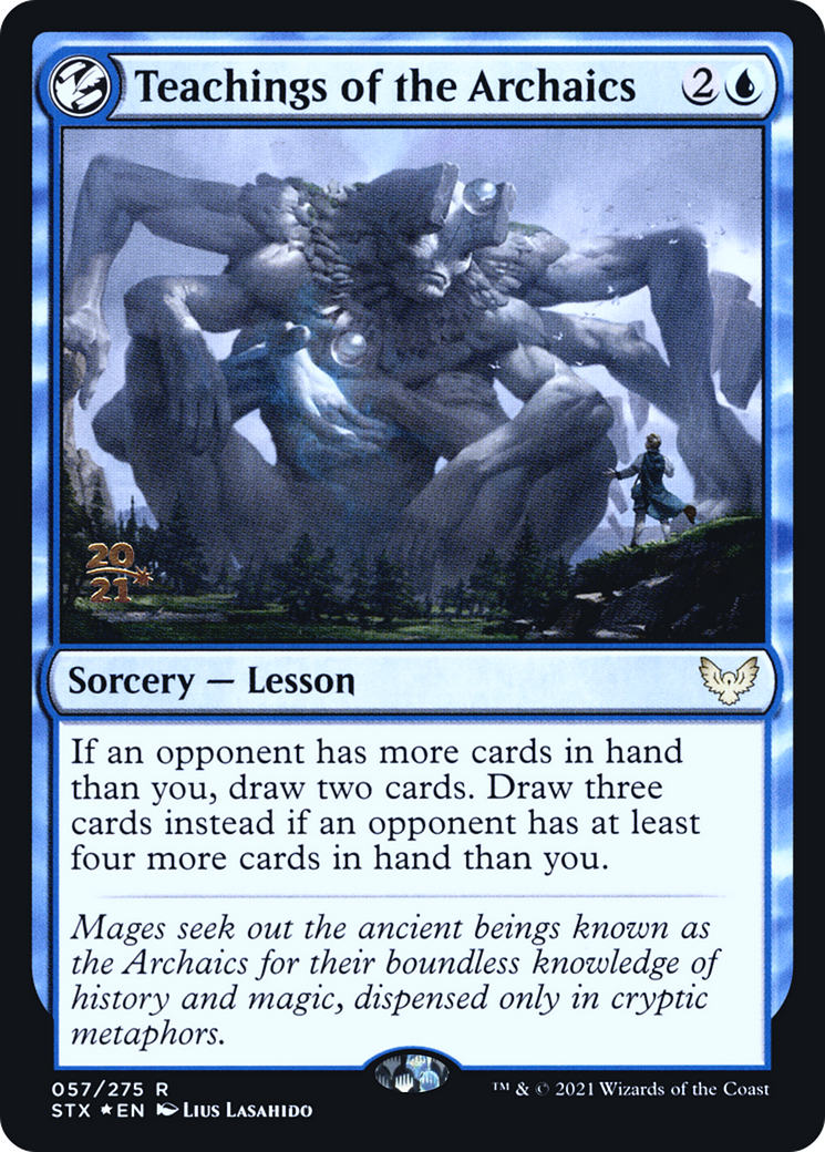 Teachings of the Archaics (PRE-057) - Strixhaven: School of Mages Promos: (lesson) Foil