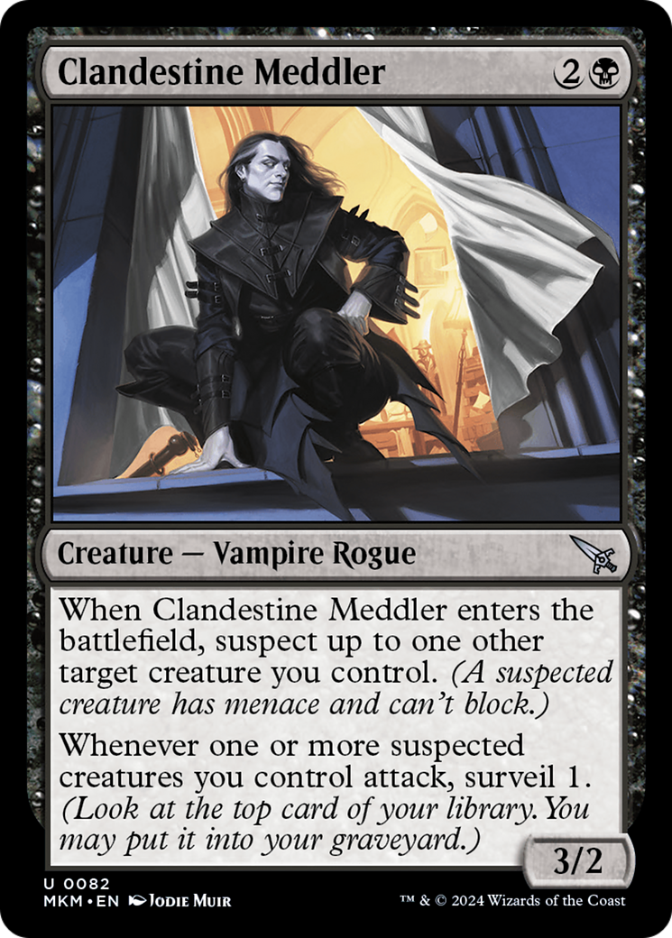 Clandestine Meddler (b) (MKM-082) - Murders at Karlov Manor Foil