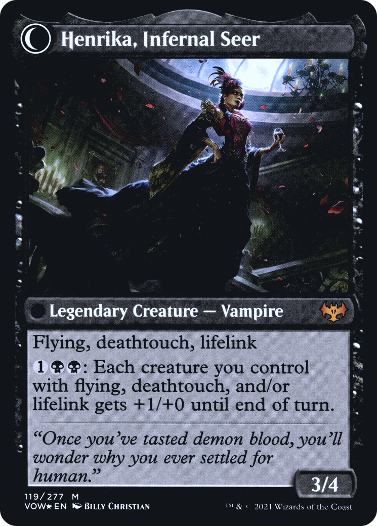 Henrika Domnathi (PRE-119S) - Innistrad: Crimson Vow Promos: (Double Faced Transform) Foil