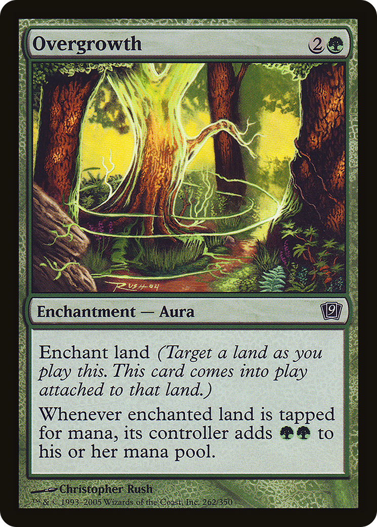 Overgrowth (9ED-262★) - 9th Edition Foil