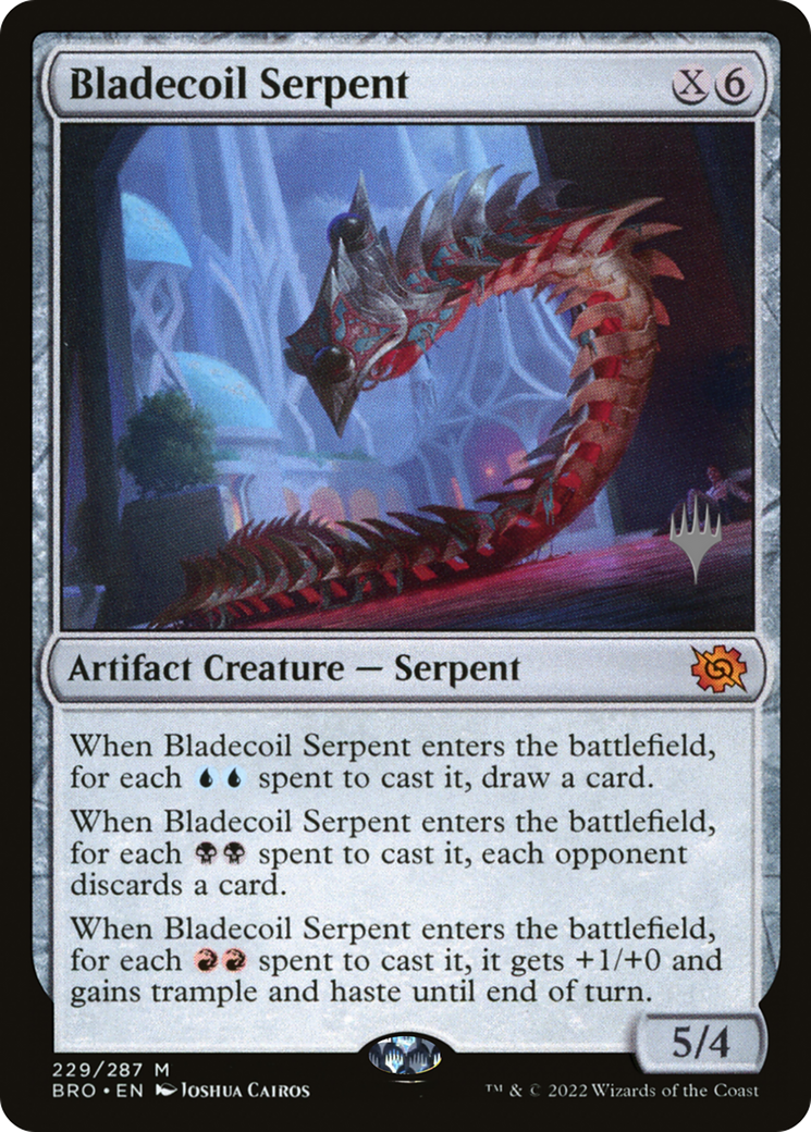 Bladecoil Serpent (PPBRO-229) - The Brothers' War Promos Foil